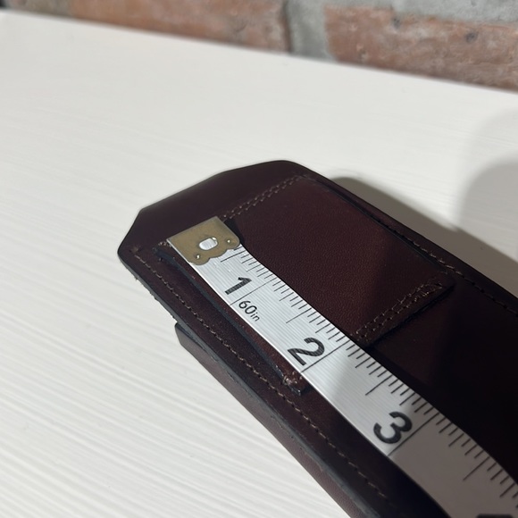 TORY Leather Co. brown leather belt accessory - Picture 6 of 11